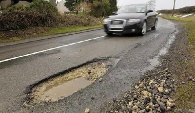 Sample image from Pothole Detection