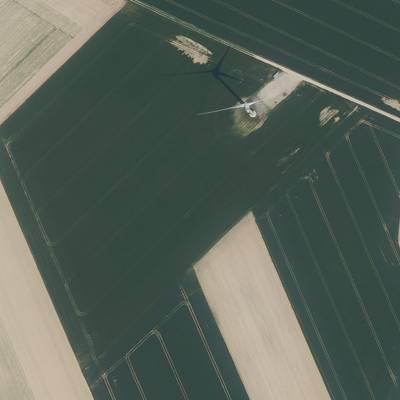 Sample image from Windmill Detection on French Aerial Images