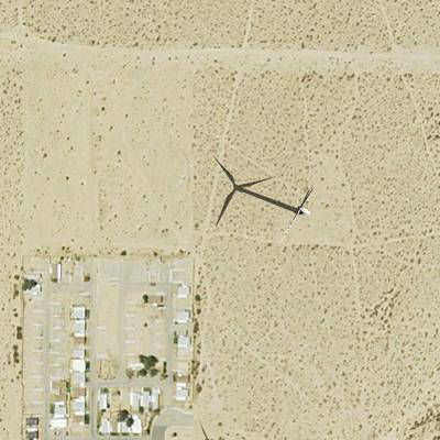 Sample image from California and Arizona Wind Turbines (by Duke Dataplus2020)