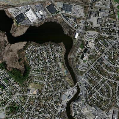 Sample image from Massachusetts Buildings Dataset