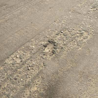 Sample image from Pothole Detection