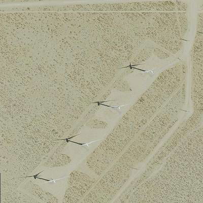 Sample image from Overhead Imagery of Wind Turbines (by Duke Dataplus2020)