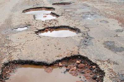 Sample image from Pothole Detection