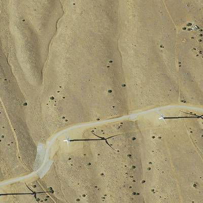 Sample image from Overhead Imagery of Wind Turbines (by Duke Dataplus2020)