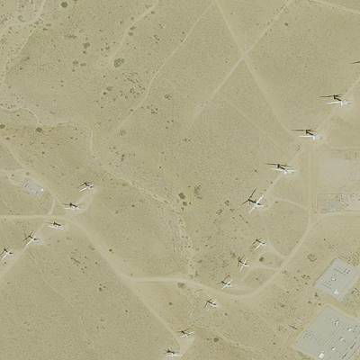 Sample image from Overhead Imagery of Wind Turbines (by Duke Dataplus2020)