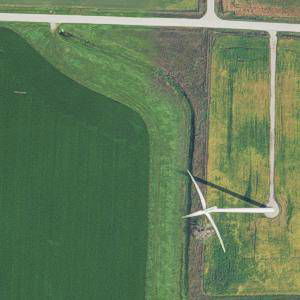 Sample image from Wind Turbine Detection (by Luke Borkowski)