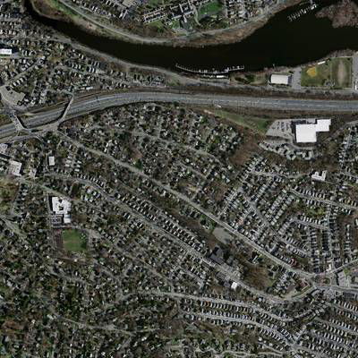 Sample image from Massachusetts Buildings Dataset