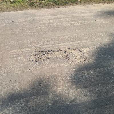 Sample image from Pothole Detection