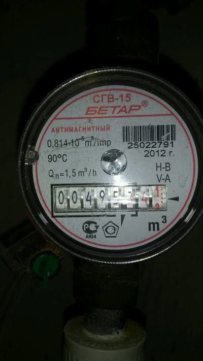 Sample image from Water Meters