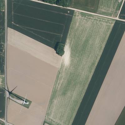 Sample image from Windmill Detection on French Aerial Images