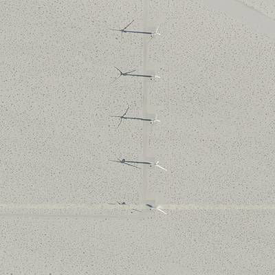 Sample image from Overhead Imagery of Wind Turbines (by Duke Dataplus2020)