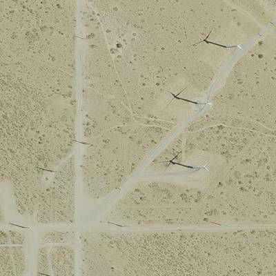 Sample image from Overhead Imagery of Wind Turbines (by Duke Dataplus2020)