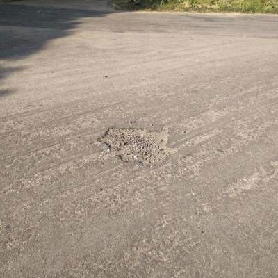 Sample image from Pothole Detection